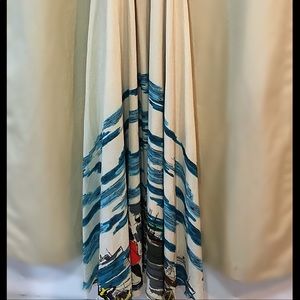 Summer dress with beautiful top & bottom design.